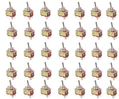 Medium toggle switch dpst on-off 15a 250v lug terminals - 20/box kn3c-201ap