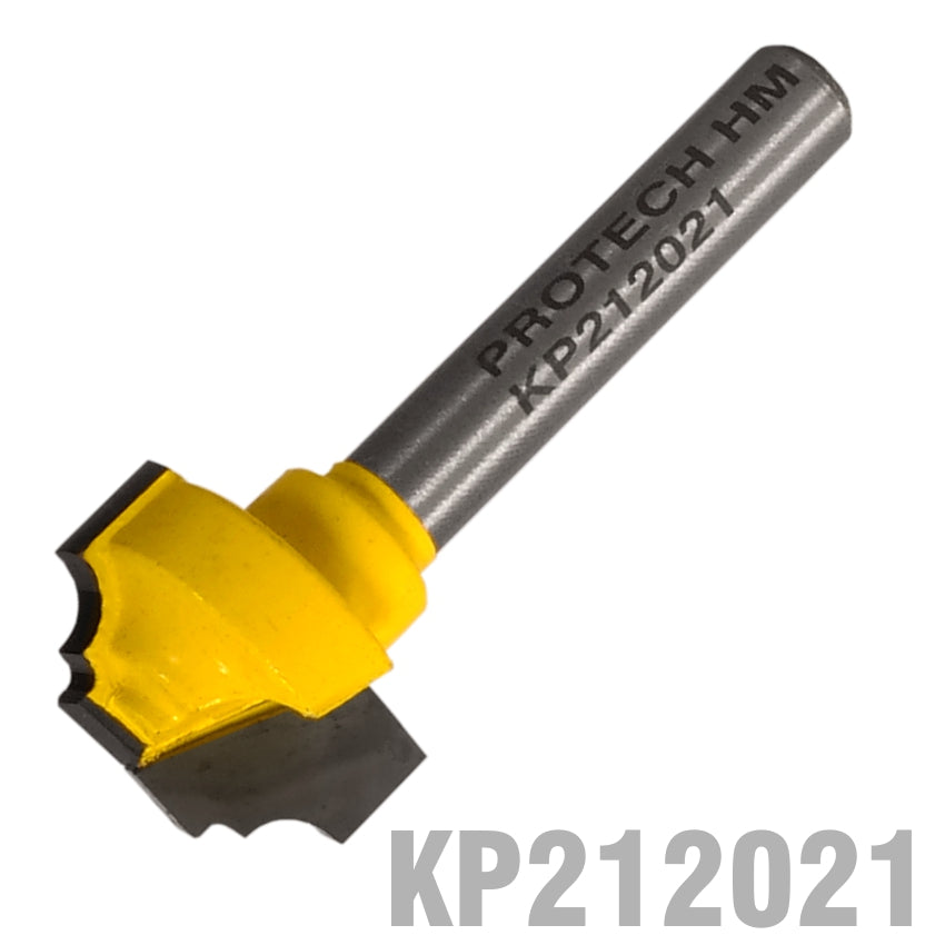 CLASSICAL PATTERN PLUNGE CUTTING FLAT BOTTOM 3/4' X 7/16' 1/4' SHANK