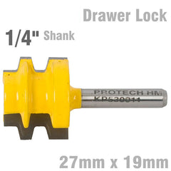 DRAWER LOCK 27MM X 19MM 1/4' SHANK