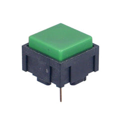 Push button switch spdt on-mom grn ks12-r2-6-cb