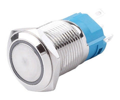 Push button switch 1xno/nc spdt 5a 12v m22 d=25 l=35 latching yellow las3-22f-w11el-yl