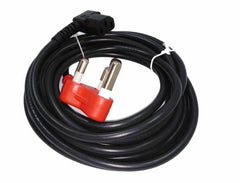 C13 socket r/a - dedicated power lead iec 3pin plugtop - 4m pc-mae6d9rcic13bk4