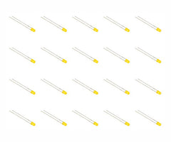 Led 3mm di-yl rnd 700mcd 90d - 1k/bag 302yud-cc