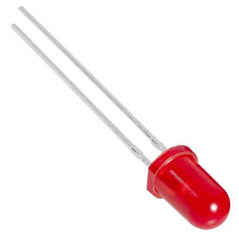 Led 5mm di-red round 5v 50mcd 625nm 90-deg - debulk 240529