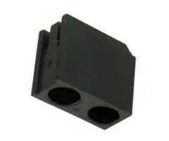 Dual 5mm led holder r/a - 1kp/bag 190835 *dbk*