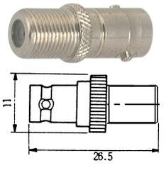Adapter .f-socket to bnc-socket m5620 rohs