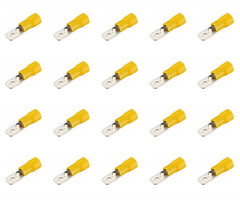 Terminal pre-ins yellow 6.3mm male - 1000/bag mdd 5.5-250