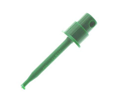 Hook type test clip green 250vac 1a 55mm mj-032-gr
