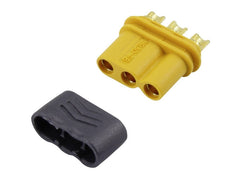 Battery connector socket 3w in-line 30a 500v mr30-fb