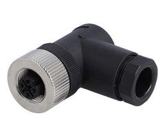 3w solder type socket r/a inline m12 sensor conn assy pb-m12a-03p-ff-sr7001-00a(h)