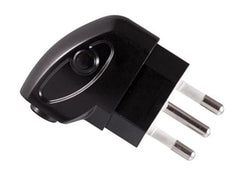 Slimline / compact dedicated plugtop 16a black 1071/008p