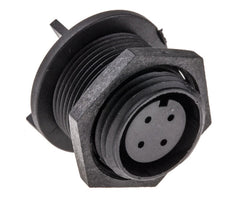 Circular socket 4w p/m solder px0413/04s