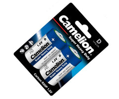 D=size battery 1.5V shd camelion 2P/PACK R20P-SP2B