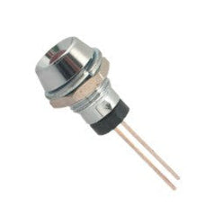 5mm red led in concave chrome holder r735r