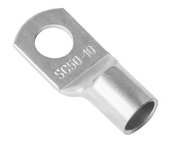 Terminal un-ins solid ring lug w=50mm2 r=10.5mm sc50-10