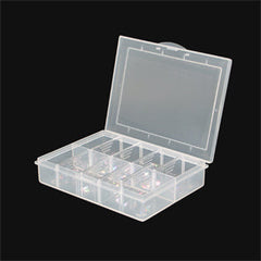 Abs enclosure clear 10-compartment sm sp77981 135x100x26mm
