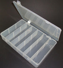 Abs enclosure clear 18-compartment lr sp77985 275x195x52mm