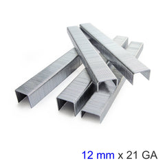 Staples 12mm 21 gauge 5000 per box