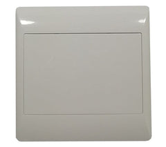 Blank mains white plastic cover plate 4x4 sti-1130