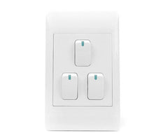 3-levers 1-way wall switch 2x4 sti-1020