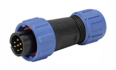 In-line plug / male 7p ip67 bayonet sy1310/p-7-ii-n