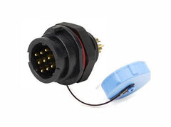 Panel mount plug / male 7p ip67 bayonet sy1312/p-7-c