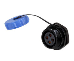 Panel mount socket / female 4p ip67 bayonet sy1312/s-4