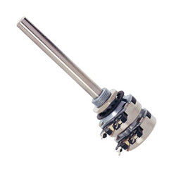 Potentiometer s/t log pcb 21mm dual 2k5 t21th-m0607-252b