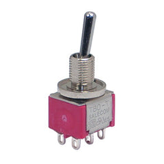 Mini toggle switch dpdt on-on sol t8011-slbq-e-h-z54