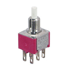 Push button switch mini dpdt on-mom sol p8702-f4bq-e-h-z54