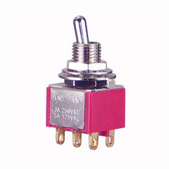 Mini toggle switch dpdt on-on sol t80t-8011-tebg