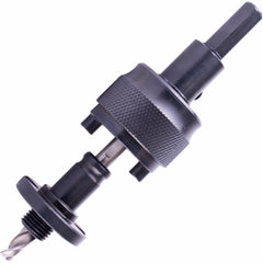 Mandrel 14mm-152mm quick change with 11mm hex shank c/w 1/4' hss pilot