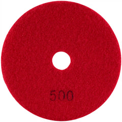 100mm diamond wet polishing pad 500 grit red