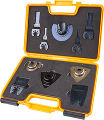 Quick change oscillating all round purpose accessory set 10pc