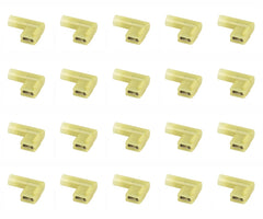 Flag female crimp terminal 4-6mm2 6.35mm yl - 250p/bag fldny 5.5-250d