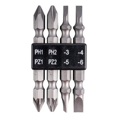 4pc 65mm double end bit set pz/ph/sl
