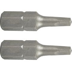 Square recess ins. bit no.1x25mm 2/card