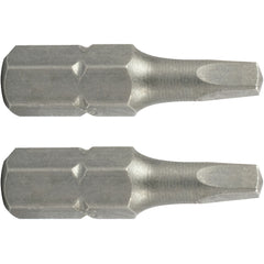 Square recess ins. bit no.2x25mm 2/card