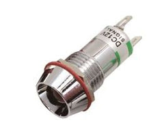 5mm led indicator 12vdc green xd22-10-12vdc-gr