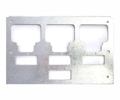 Plated rectangular steel yoke 175x110mm. 3 switch RB-YOKE-1