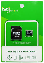 BELJ 64GB SD CARD ,CLASS 10 WITH ADAPTOR