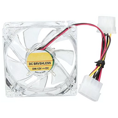 80MM BLUE FAN WITH 4 PIN MOLEX CONNECTOR