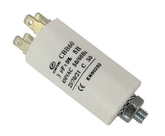 Motor running capacitor 5uf 450VAC st 4TERMINAL 71x30mm CBB60-E-5UF-450VAC