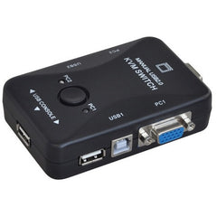 2 PORT MANUAL USB KVM SWITCH + 2 CABLES