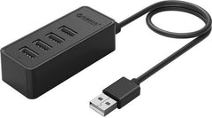 ORICO HUB USB2.0 4XUSB 30CM BK
