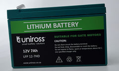 Uniross 12.8V 7Ah (89.6Wh) High Draw LiFEPO4  Battery | UR-BAT-LiFePO4-12-7HD