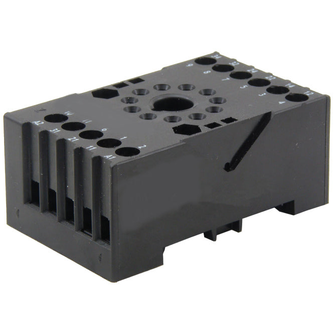 Round 11 pin relay socket din rail (tpdt) 10ff-3z-c3