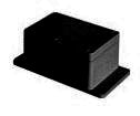 Ip65 abs enclosure 120x80x64mm blk flanged 11-18 black