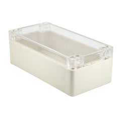 Ip65 abs enclosure clear lid 161x81x56mm 11-89t
