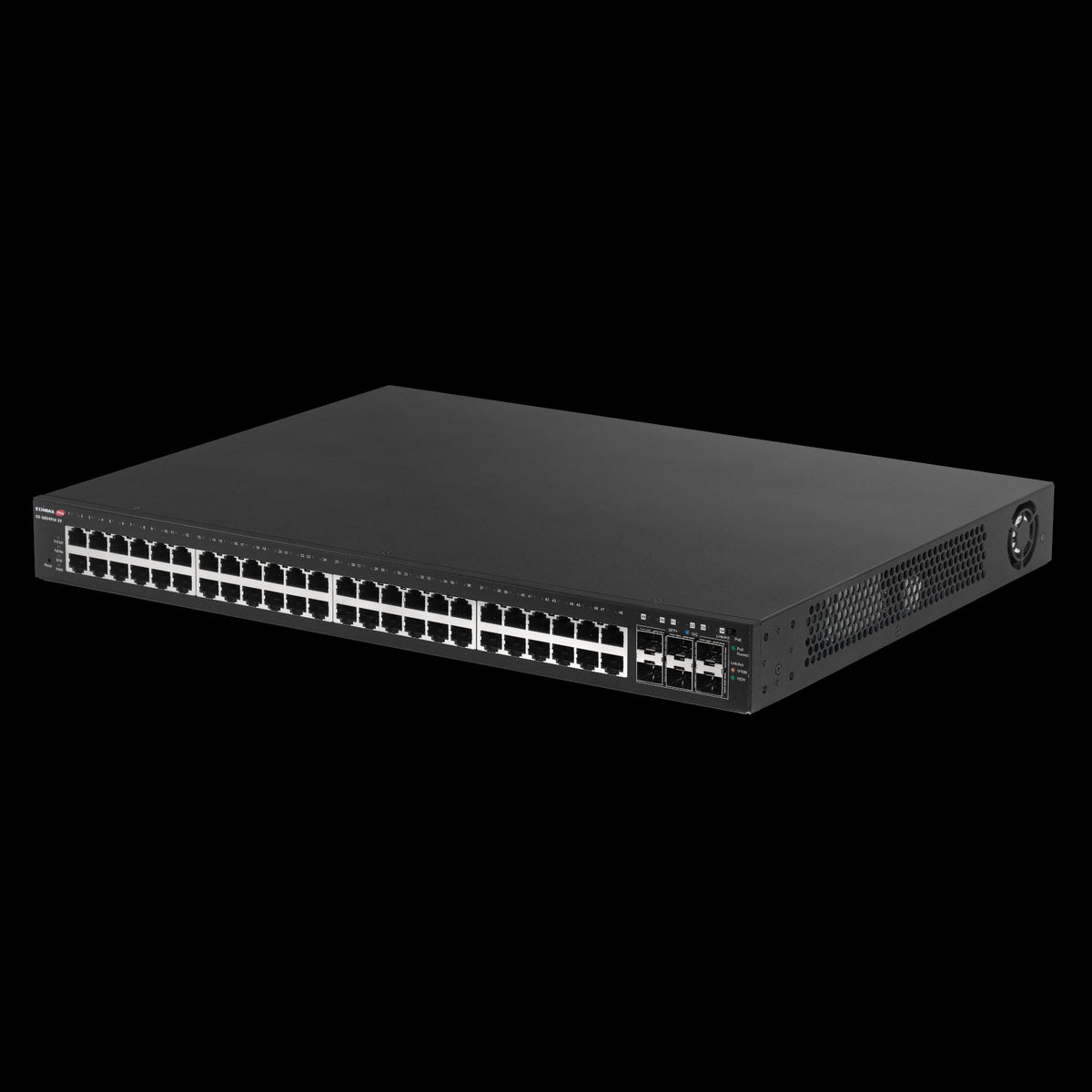 Edimax 54 Port, Web Smart,  48 Gigabit PoE+ Long Range Switch with 6 SFP+ Ports
